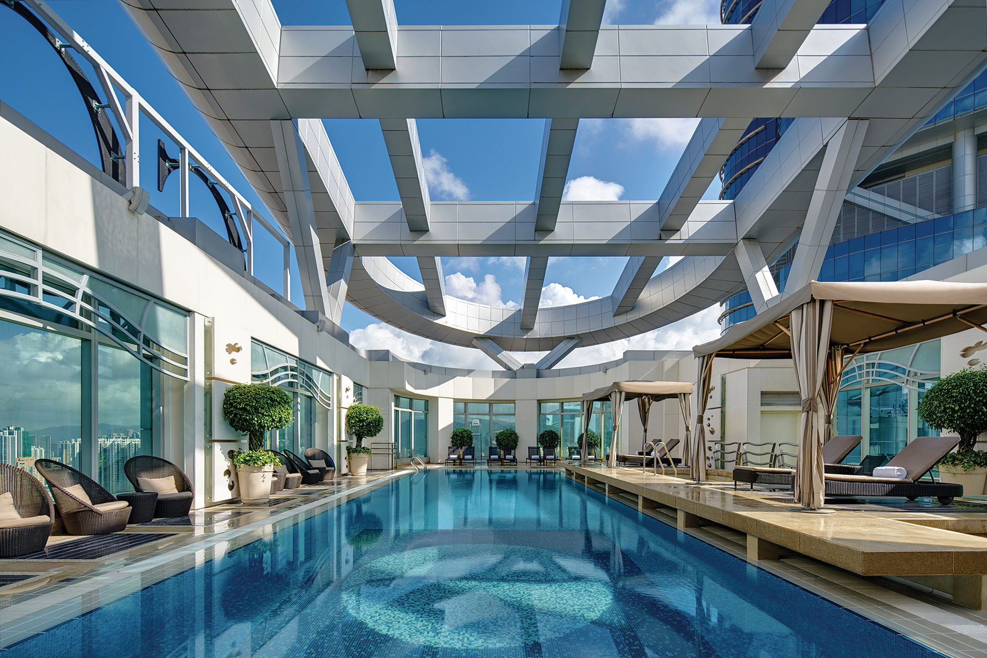 Rooftop swimming pool
