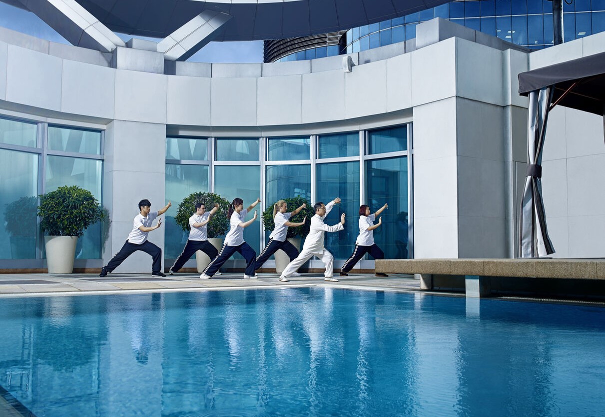 Poolside Tai Chi Class